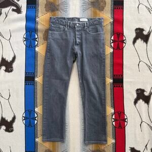 Gustin #283 Selvedge Jeans 34x28  (marked 36) Gray Straight Denim California